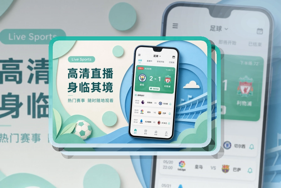 轻量下载 · App下载说明 · 常看联赛快速进入界面展示